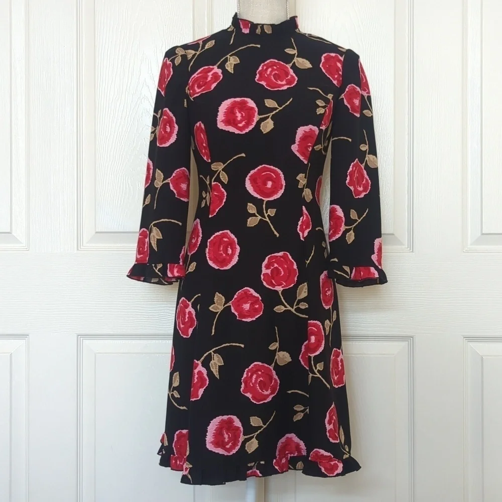 Kate Spade New York Hazy Rose Crepe Dress